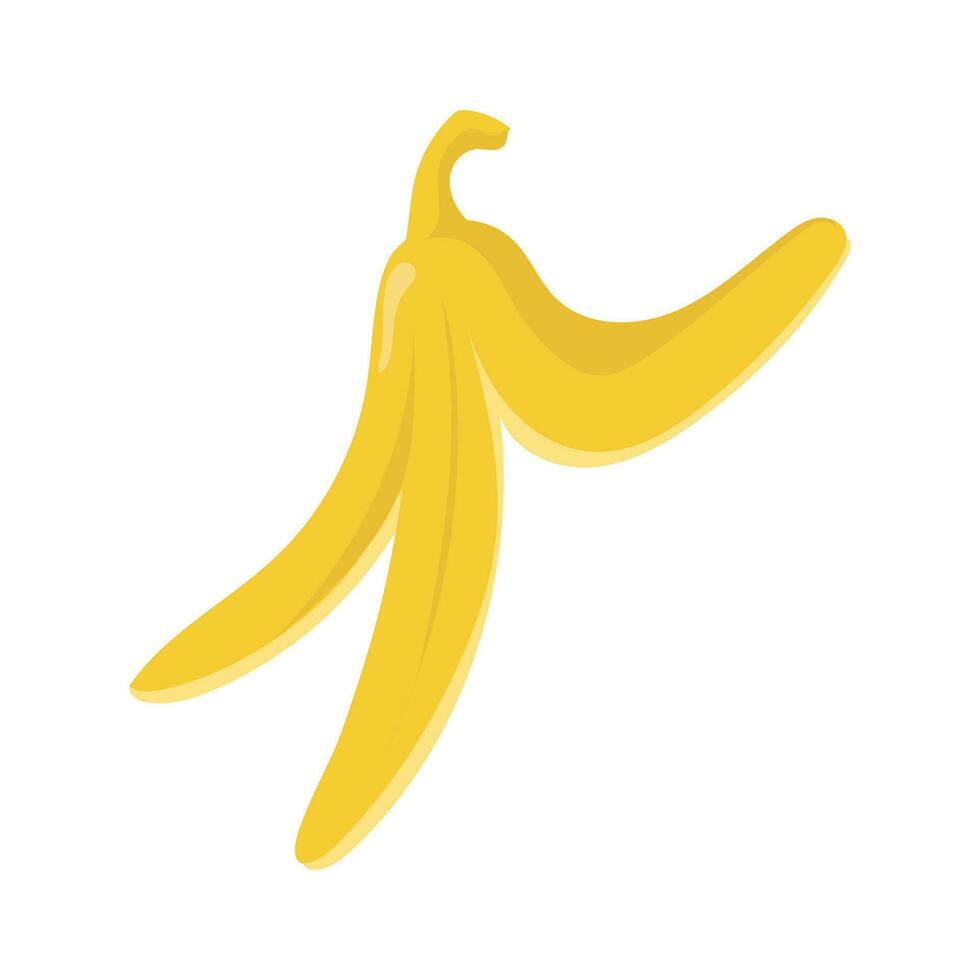 vettore Banana sbucciare isolato su un' bianca sfondo vettore