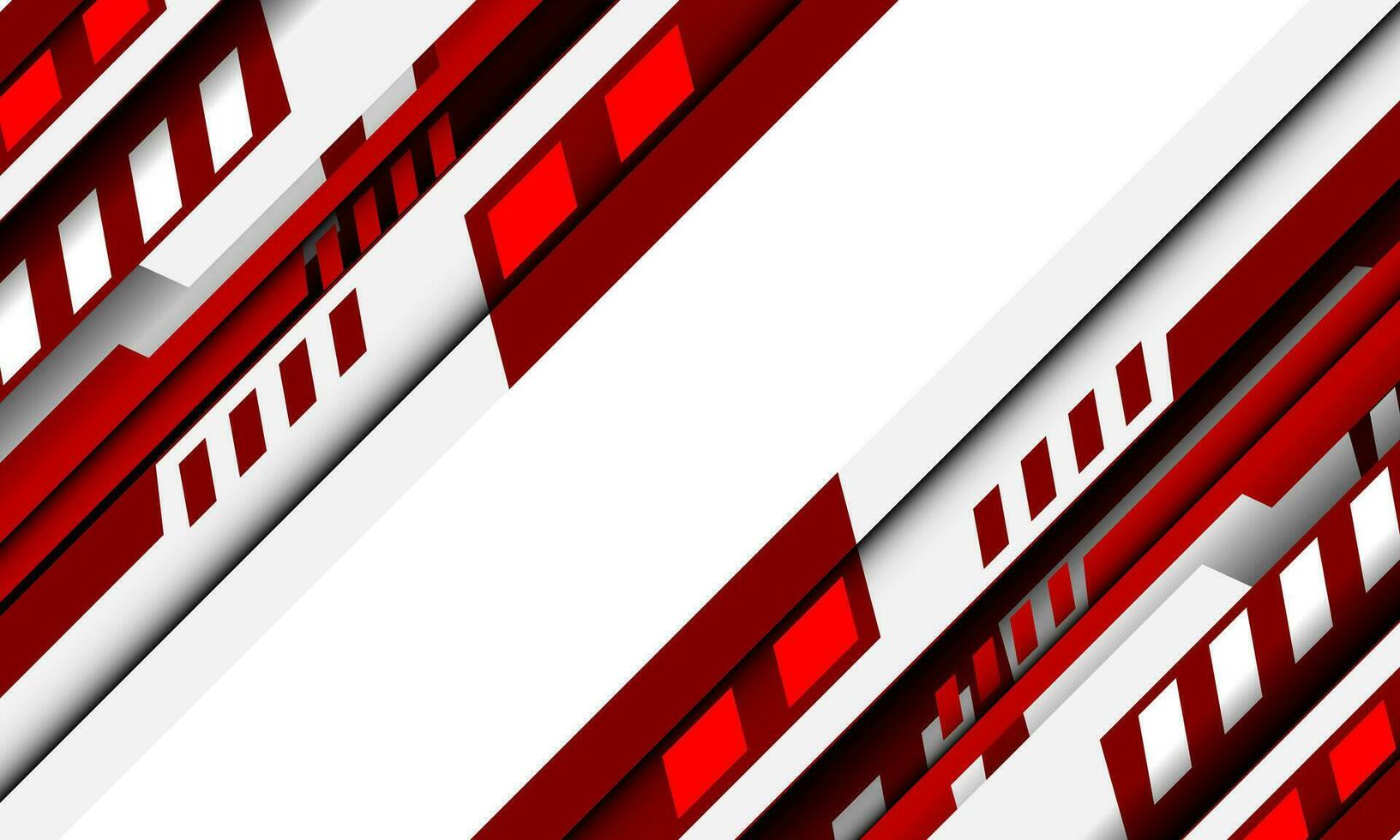 astratto rosso bianca geometrico futuristico tecnologia informatica design con vuoto spazio sfondo vettore