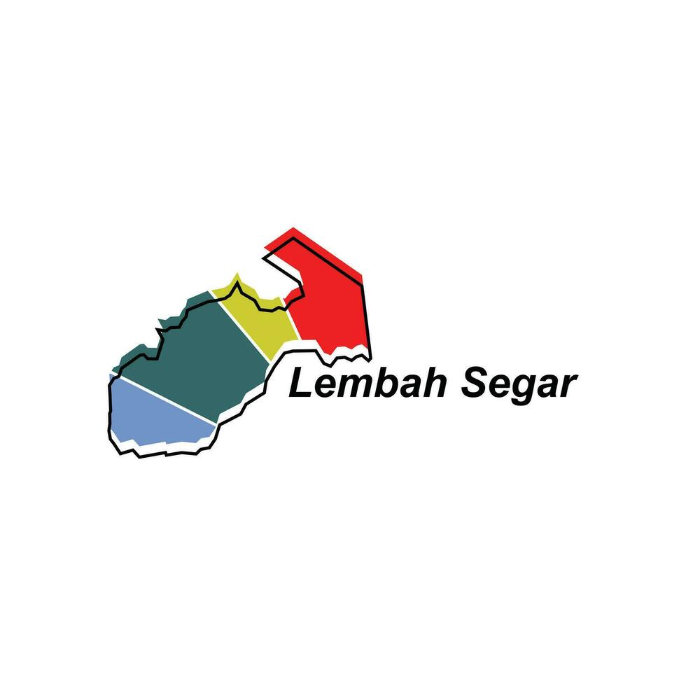lemba segar carta geografica. vettore carta geografica di Indonesia nazione colorato disegno, illustrazione design modello su bianca sfondo