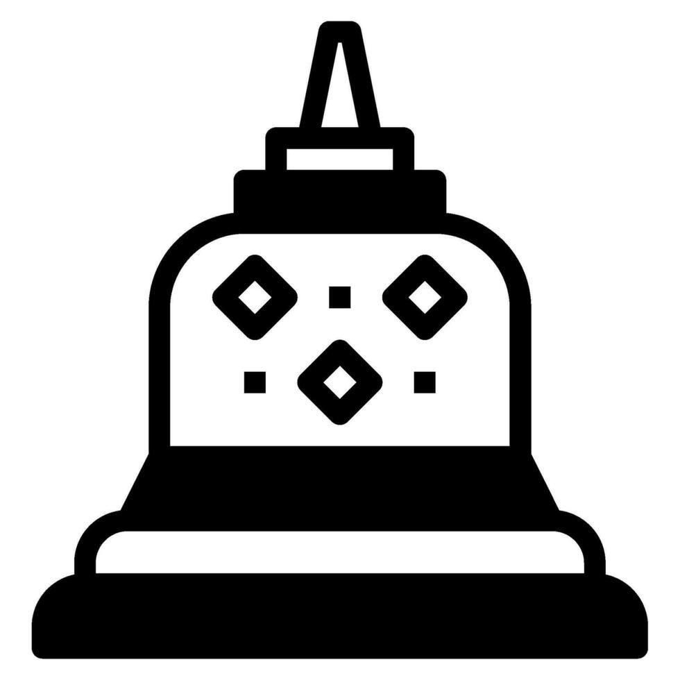 Borobudur icona illustrazione per ragnatela, app, infografica, eccetera vettore