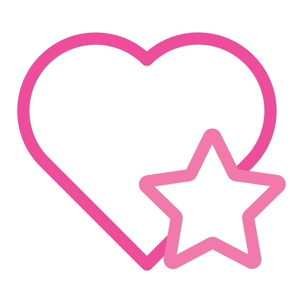 rosa amore icona per San Valentino giorno isolato su bianca sfondo vettore