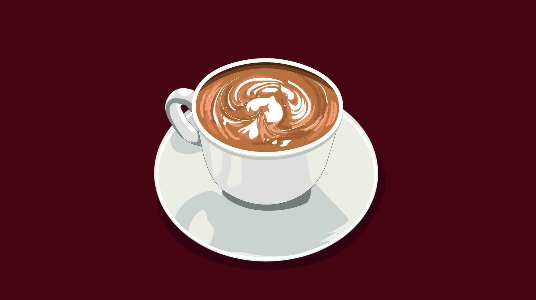 caldo caffè vettore illustrazione