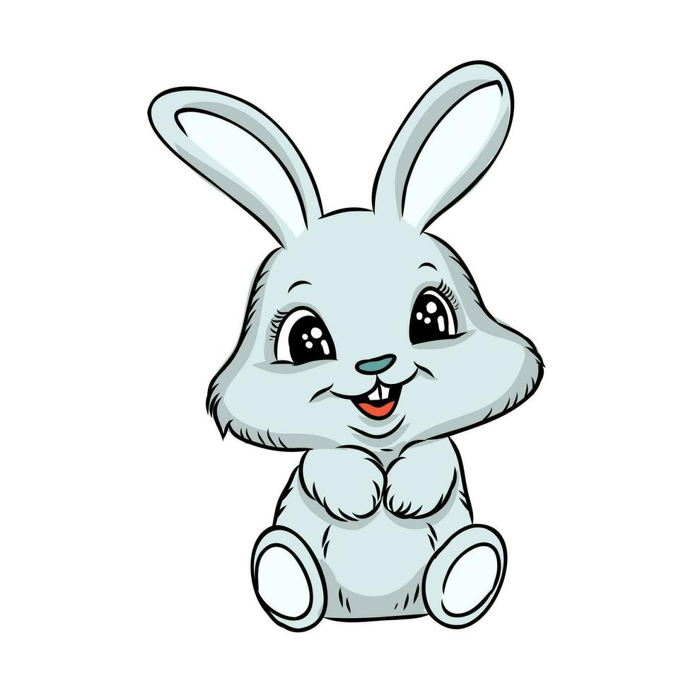 cartone animato coniglietto vettore schizzo