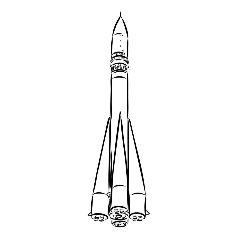 navicella spaziale vettore schizzo