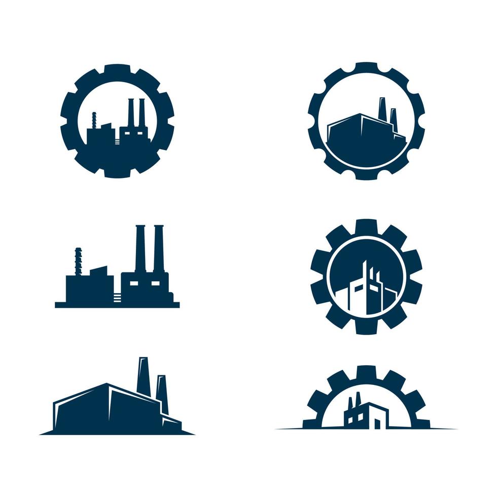 illustrazione di disegno dell'icona di vettore di industria