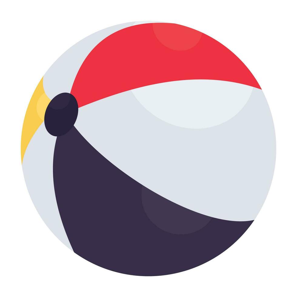 modificabile design icona di spiaggia palla vettore