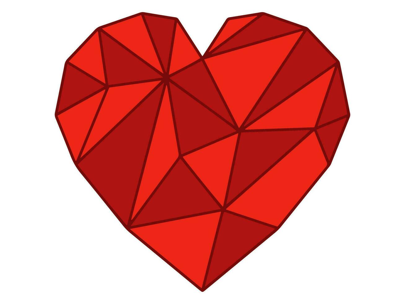 geometrico cuore san valentino giorno sfondo vettore