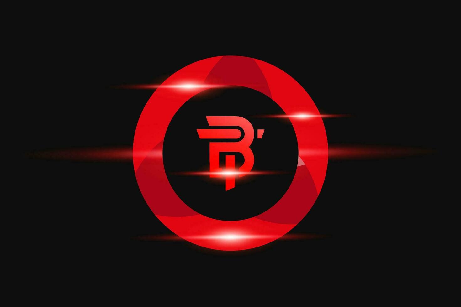 bt rosso logo design. vettore logo design per attività commerciale.