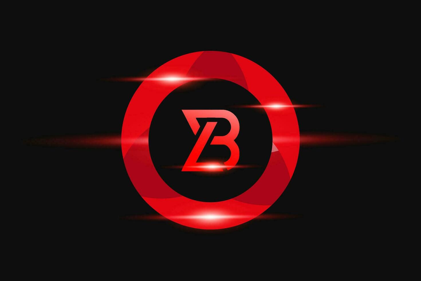 bl rosso logo design. vettore logo design per attività commerciale.