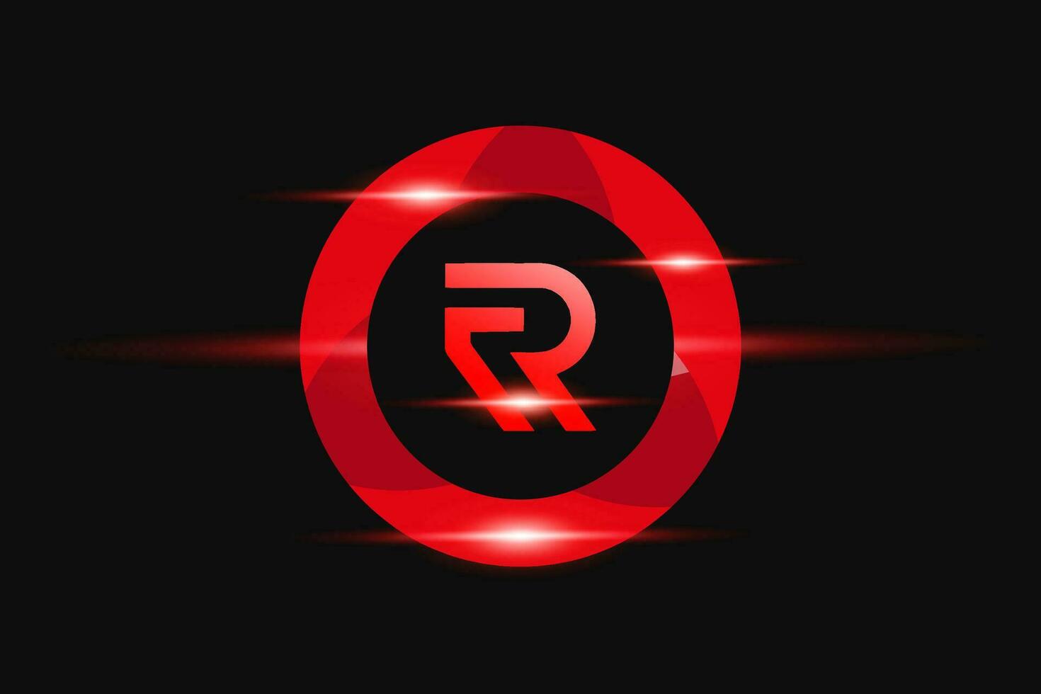 r rosso logo design. vettore logo design per attività commerciale.