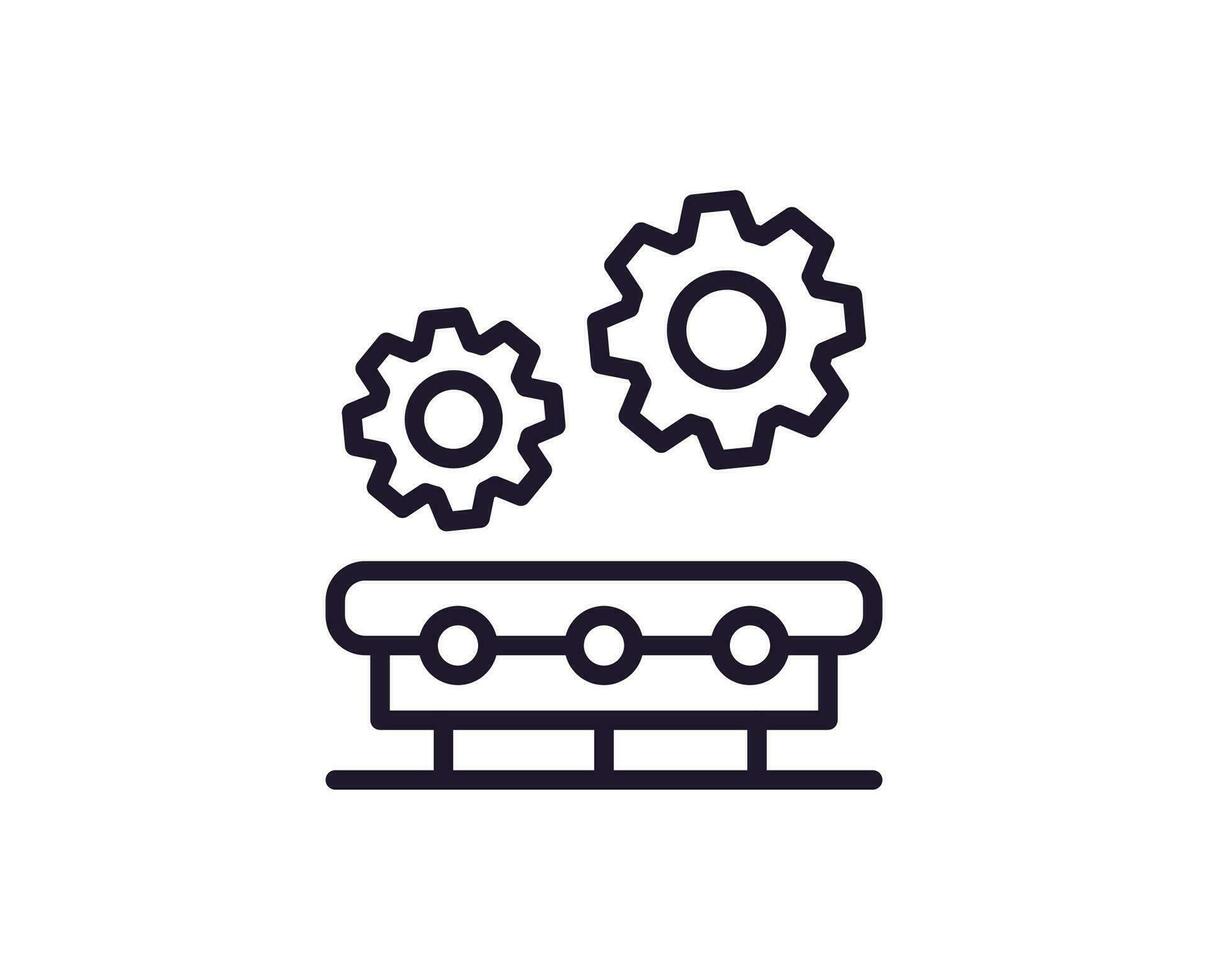 singolo linea icona di fabbrica su isolato bianca sfondo. alto qualità modificabile ictus per mobile app, ragnatela disegno, siti web, in linea negozi eccetera. vettore