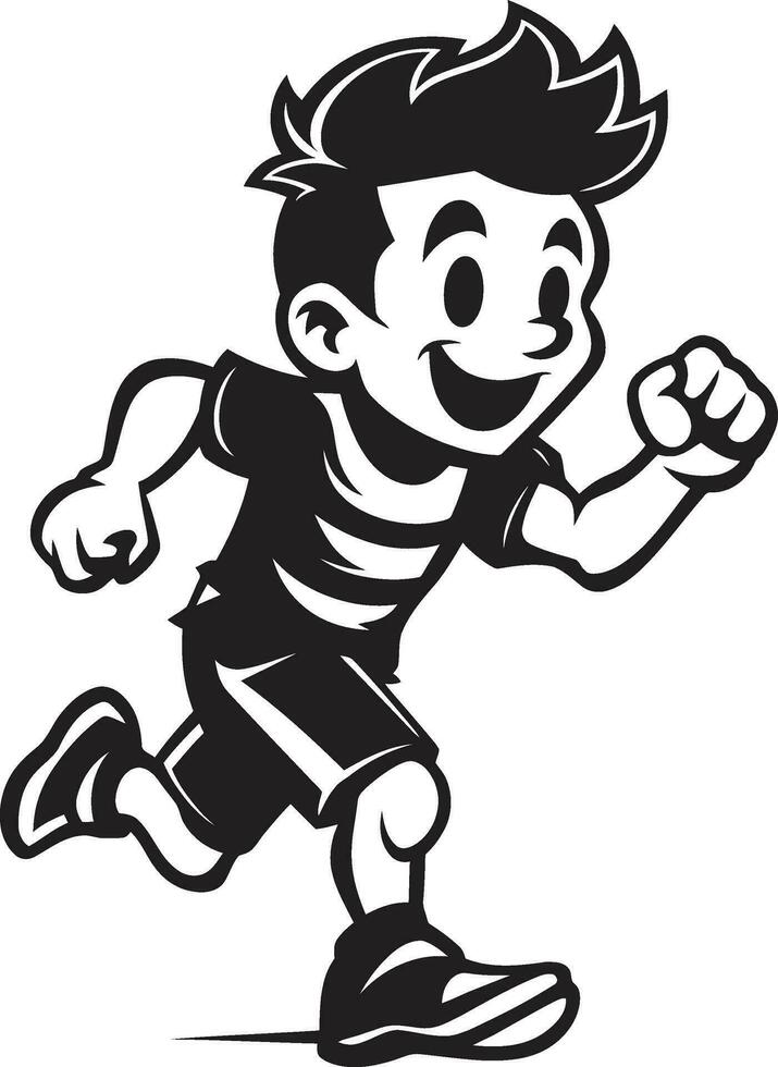 atletico corsa nero vettore logo per maschio corridore veloce quantità di moto maschio persone nero logo