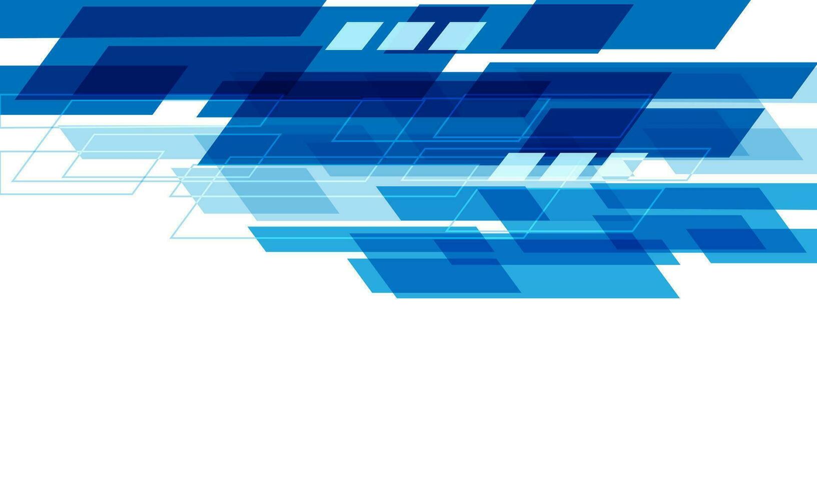 astratto blu tono tecnologia futuristico informatica geometrico dinamico su bianca vuoto spazio design moderno creativo sfondo vettore