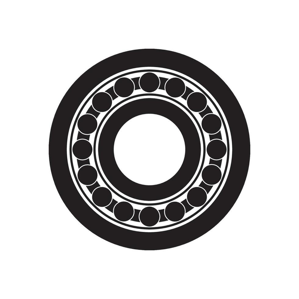 cuscinetti icona logo vettore design modello