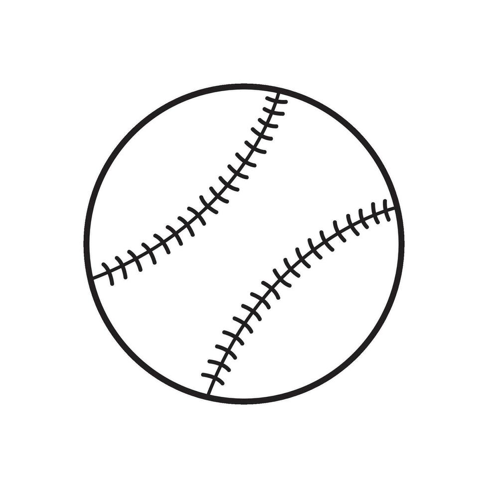 baseball icona logo vettore design modello