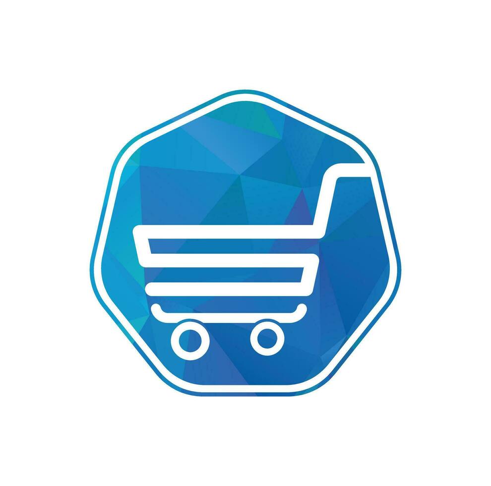 shopping grafico e Al dettaglio in linea shopping logo. vettore