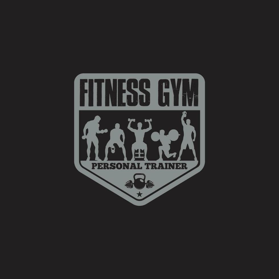 fitness palestra- distintivo -logo vettore