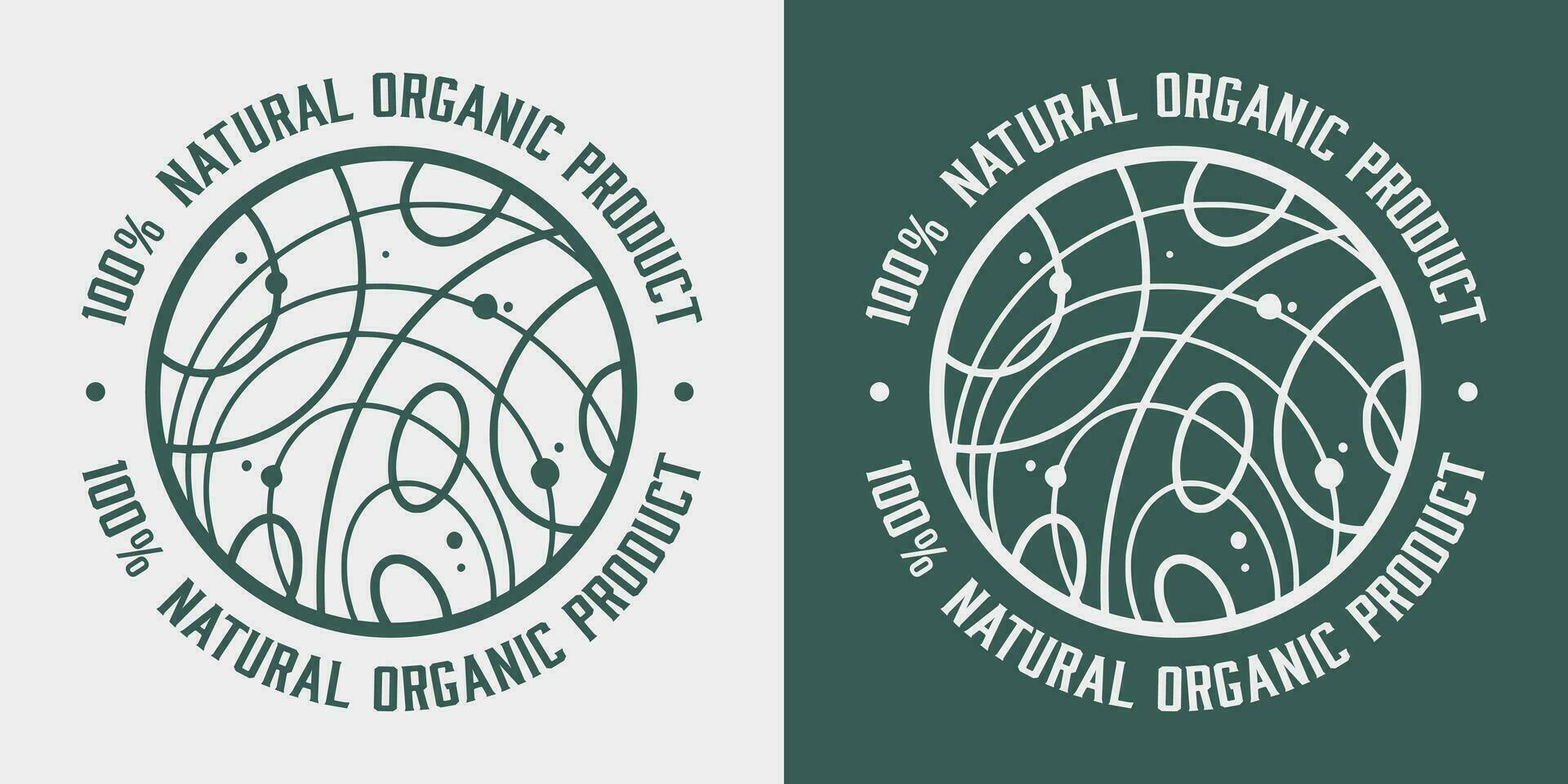 biologico salutare cibo etichetta, naturale vegano e vegetariano ecologico Prodotto emblema vettore