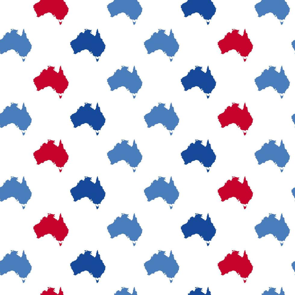 geometrico senza soluzione di continuità modello a partire dal il continenti di Australia nel il colori di il australiano bandiera vettore