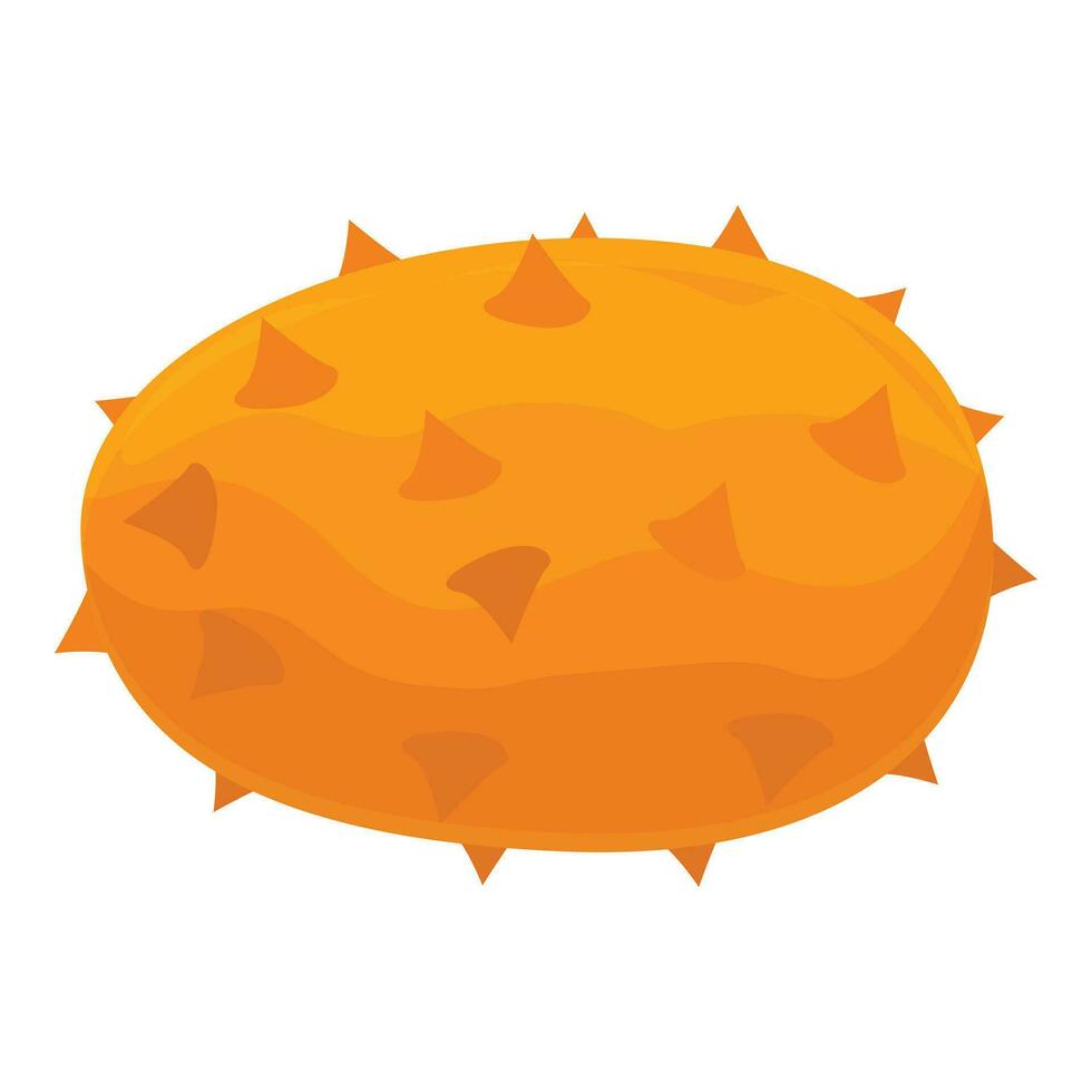 arancia pianta frutta icona cartone animato vettore. elemento maturo vettore