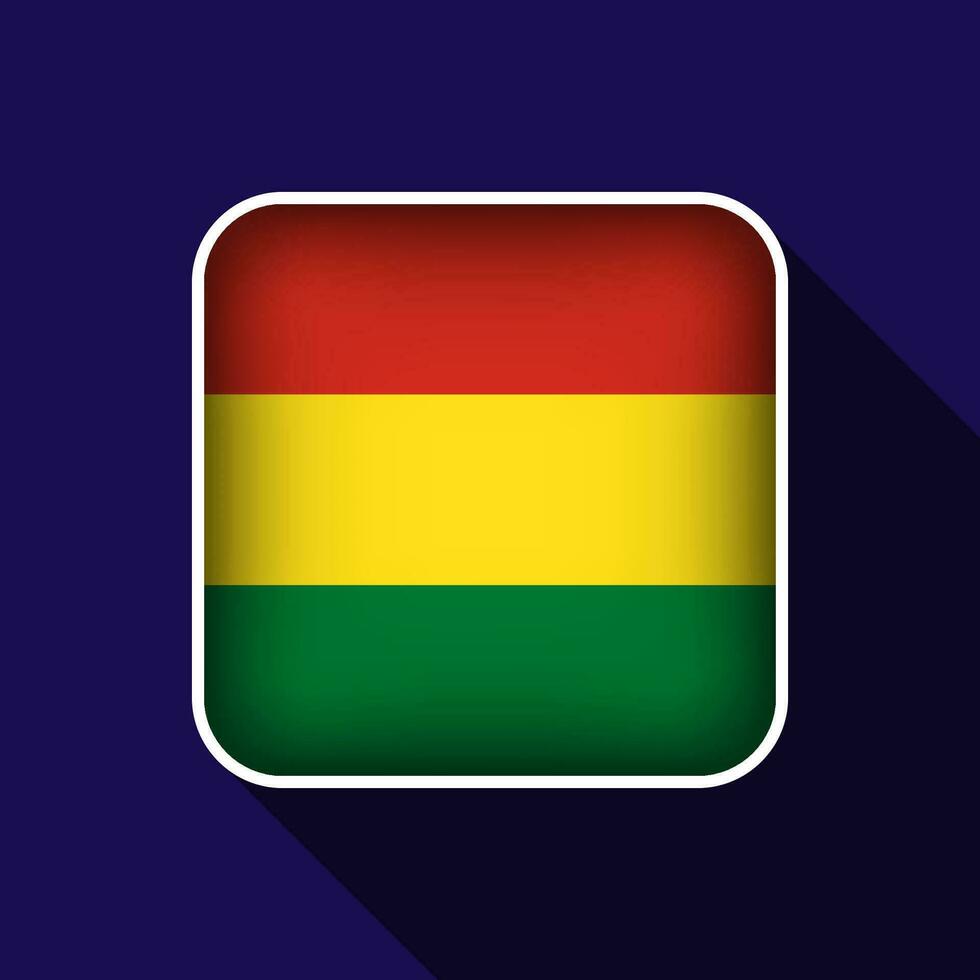 piatto Bolivia bandiera sfondo vettore illustrazione