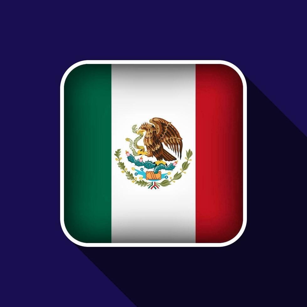 piatto Messico bandiera sfondo vettore illustrazione