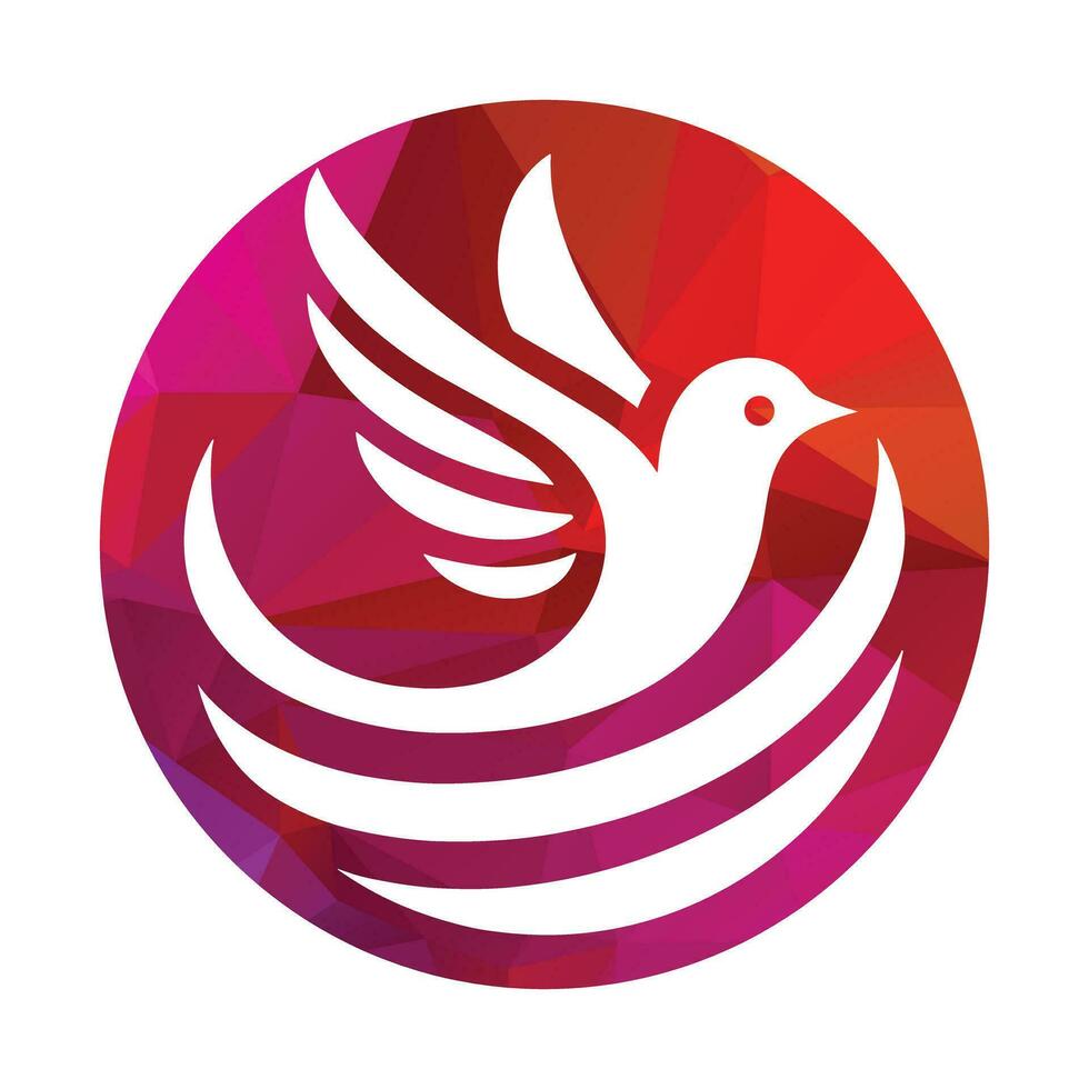 illustrazione vettoriale di design del logo dell'uccello