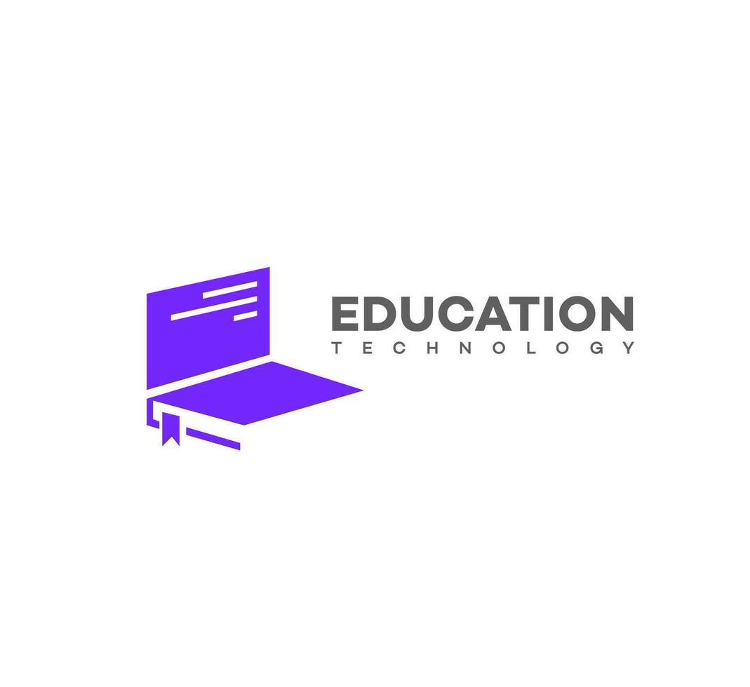 formazione scolastica tecnologia logo vettore