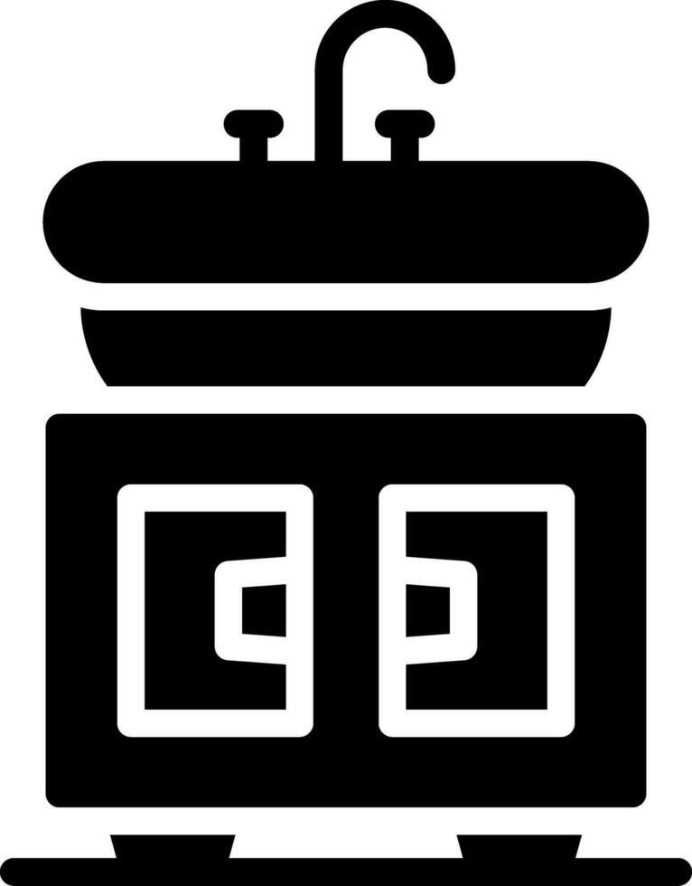 lavabo creativo icona design vettore