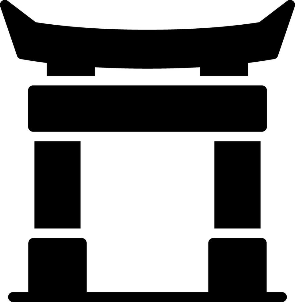 torii cancello creativo icona design vettore