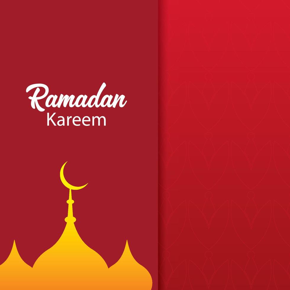 musulmano ramadan kareem festival saluto disegno vettoriale gratis