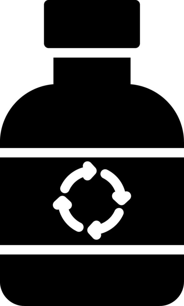 ecologico bottiglia creativo icona design vettore