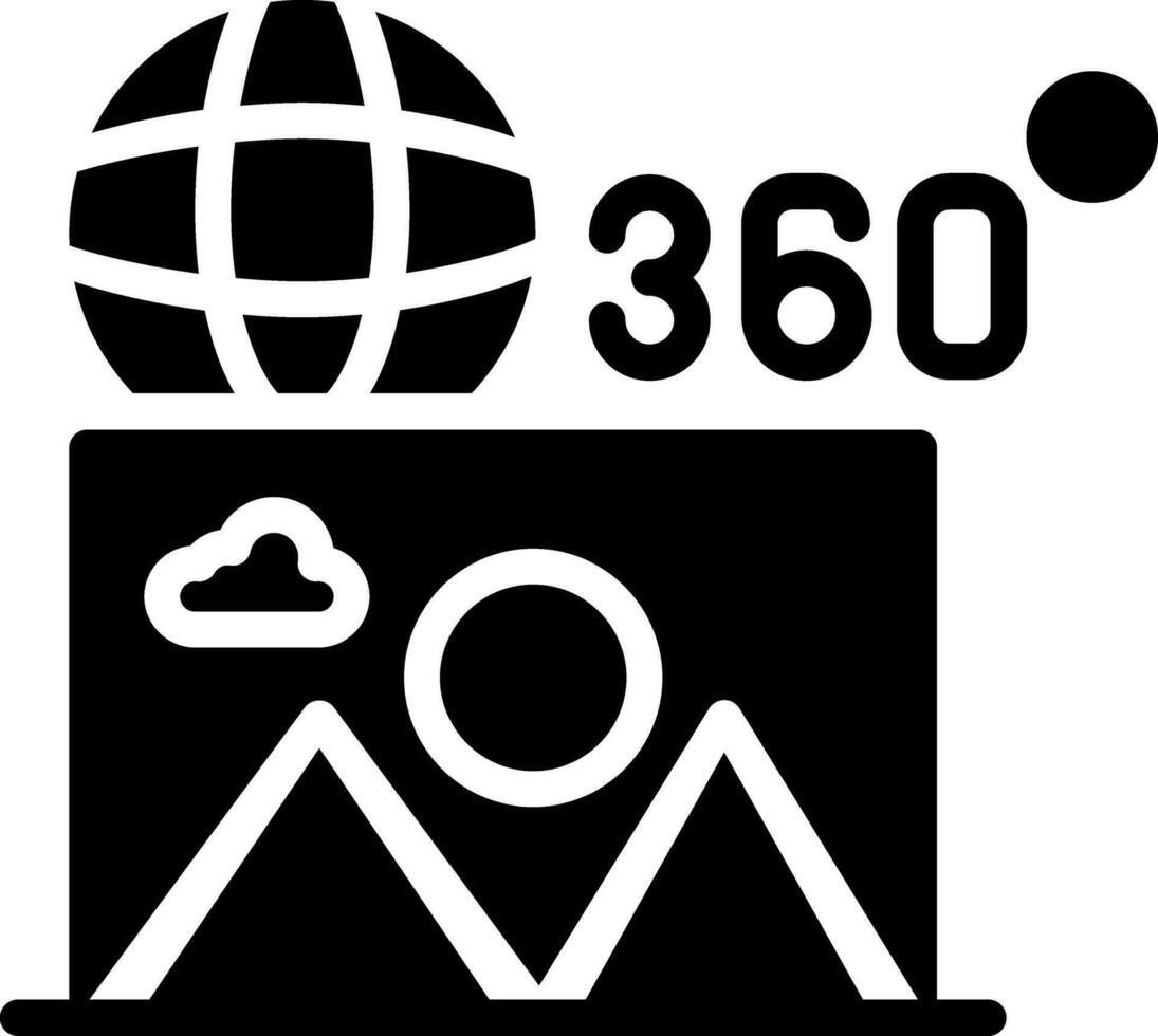 360 Immagine creativo icona design vettore