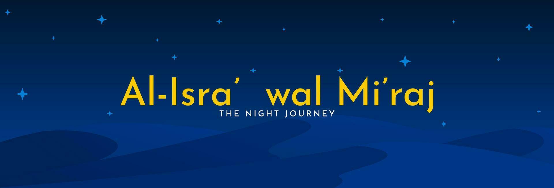 al-isra' wal mi'raj, il notte viaggio di il profeta Maometto sega. islamico sfondo design modello. vettore illustrazione