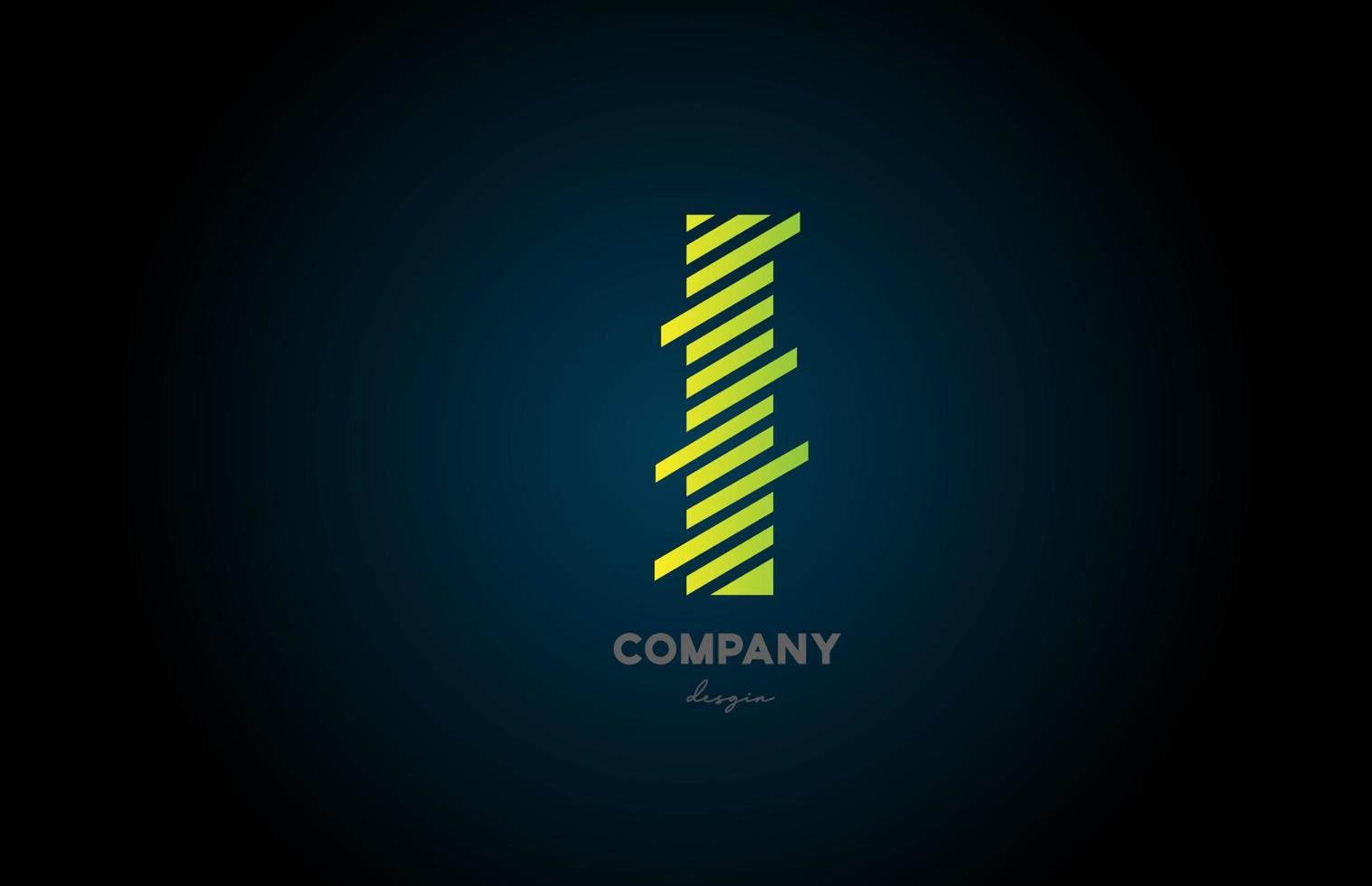 i verde alfabeto lettera logo icona design per affari e società vettore