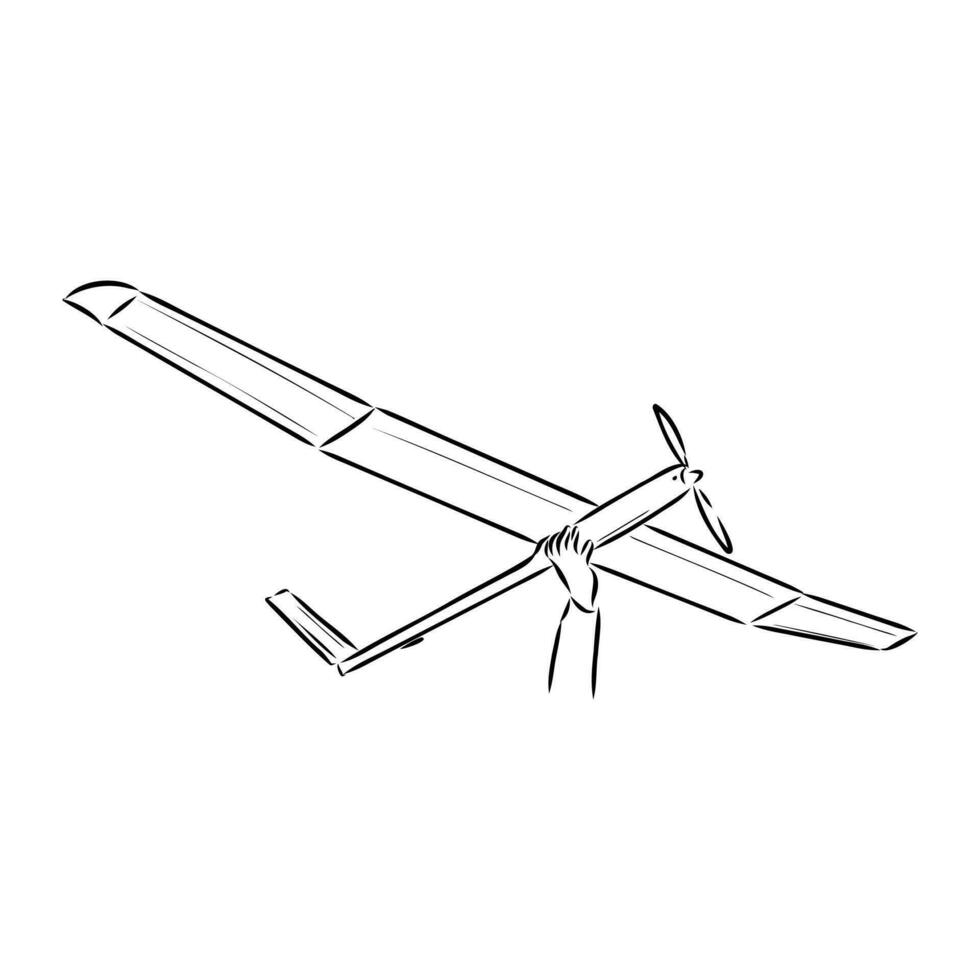 aereo modellismo vettore schizzo