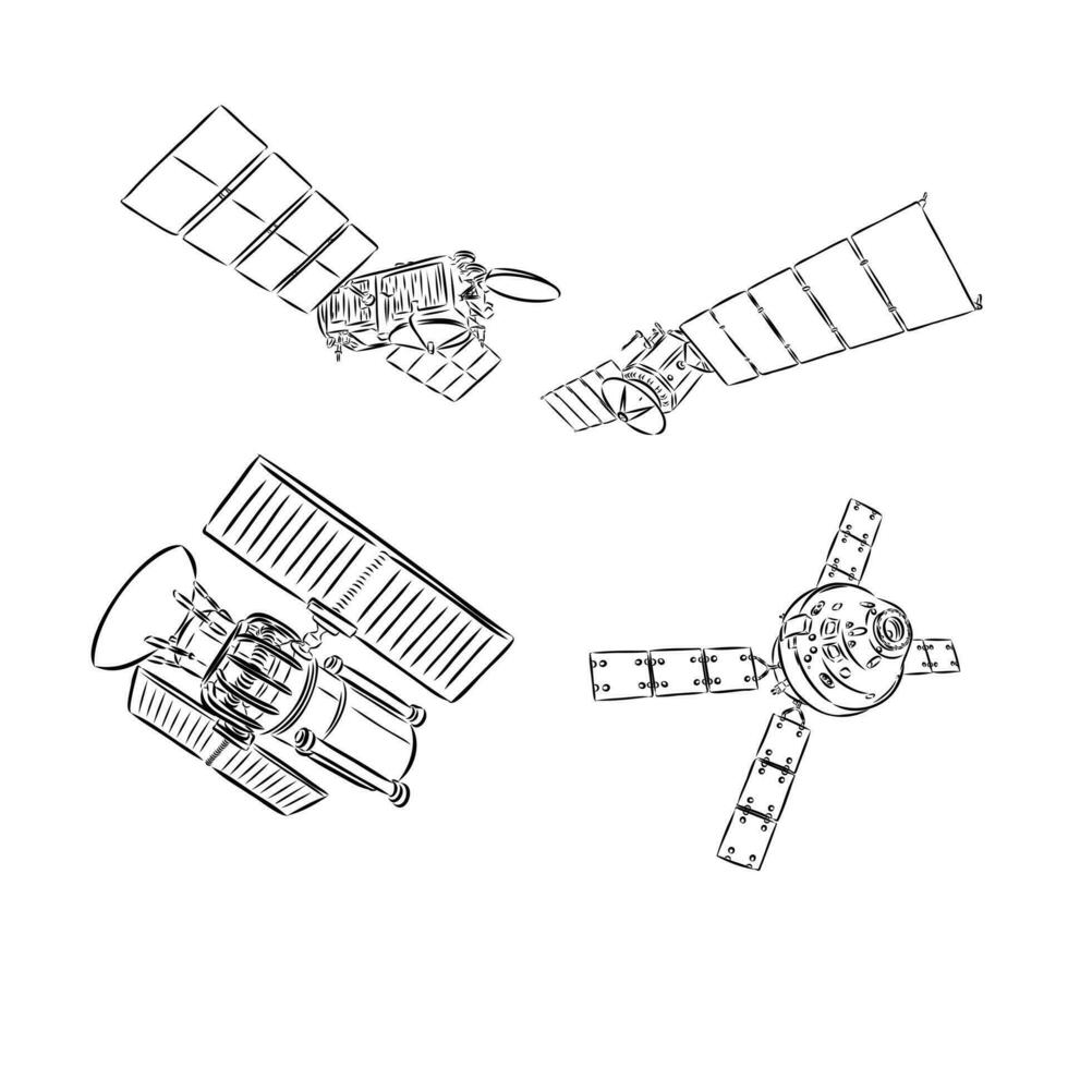 navicella spaziale vettore schizzo