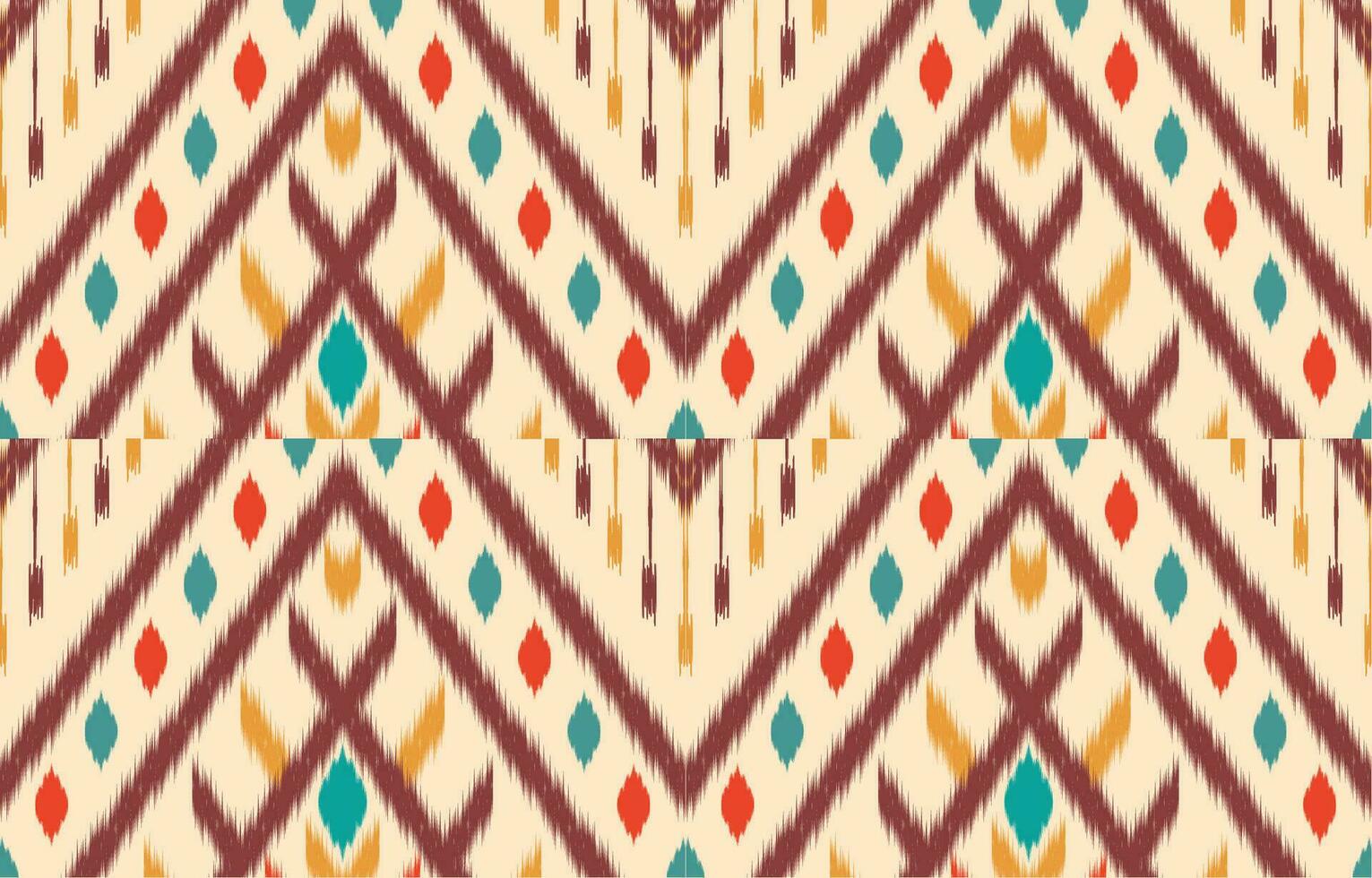 etnico astratto ikat arte. azteco ornamento Stampa. geometrico etnico modello senza soluzione di continuità colore orientale. design per sfondo ,tenda, tappeto, sfondo, vestiario, avvolgere, batik, vettore illustrazione.