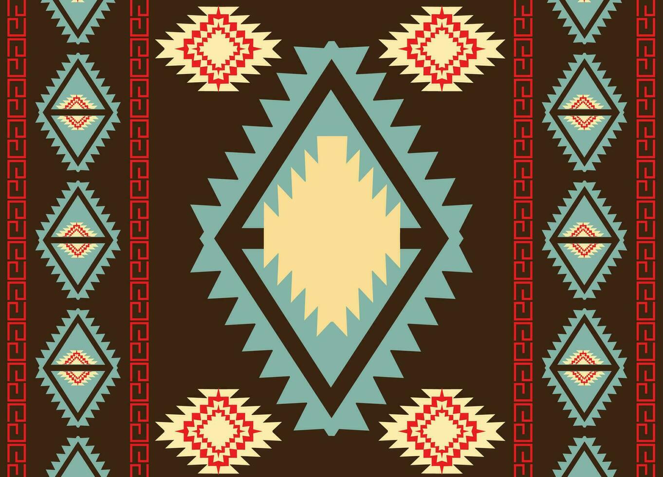 etnico tribale tessuto tessile tradizionale senza soluzione di continuità modello astratto geometrico sfondo vettore