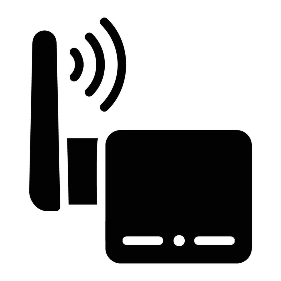 Wi-Fi networking glifo icona sfondo bianca vettore