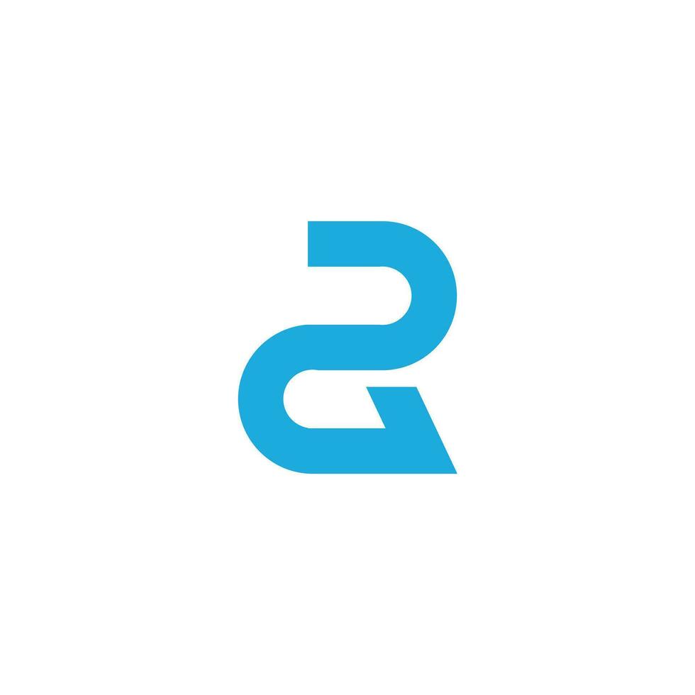 lettera r creativo lettera logo moderno semplice stile sfondo bianca vettore