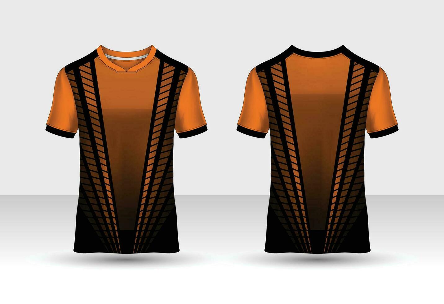 maglietta sport design modello con poligono modello per calcio maglia. sport uniforme nel davanti Visualizza. maglietta finto su per sport club. vettore illustrazione.