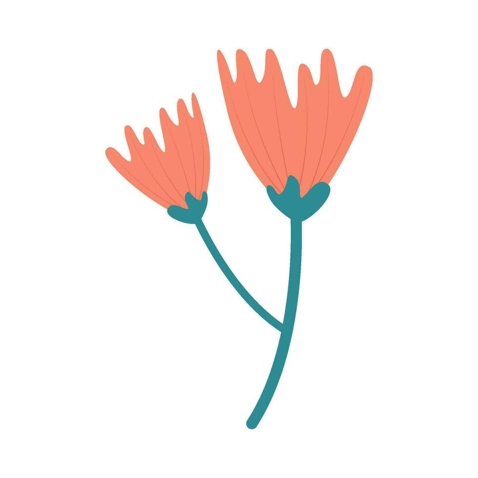 illustrazione della pianta del fiore vettore