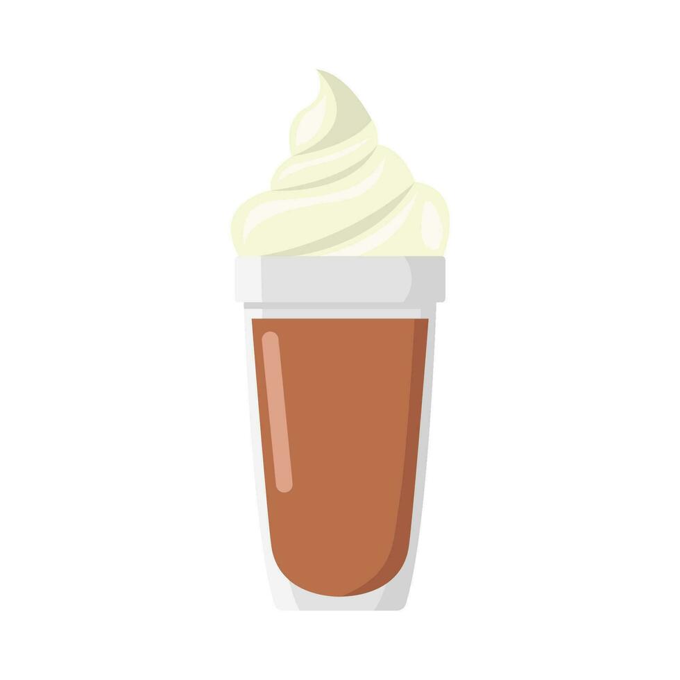 frappè cioccolato illustrazione vettore