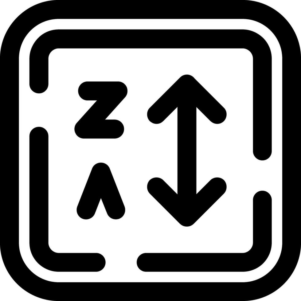 alfabetico ordine linea icona vettore