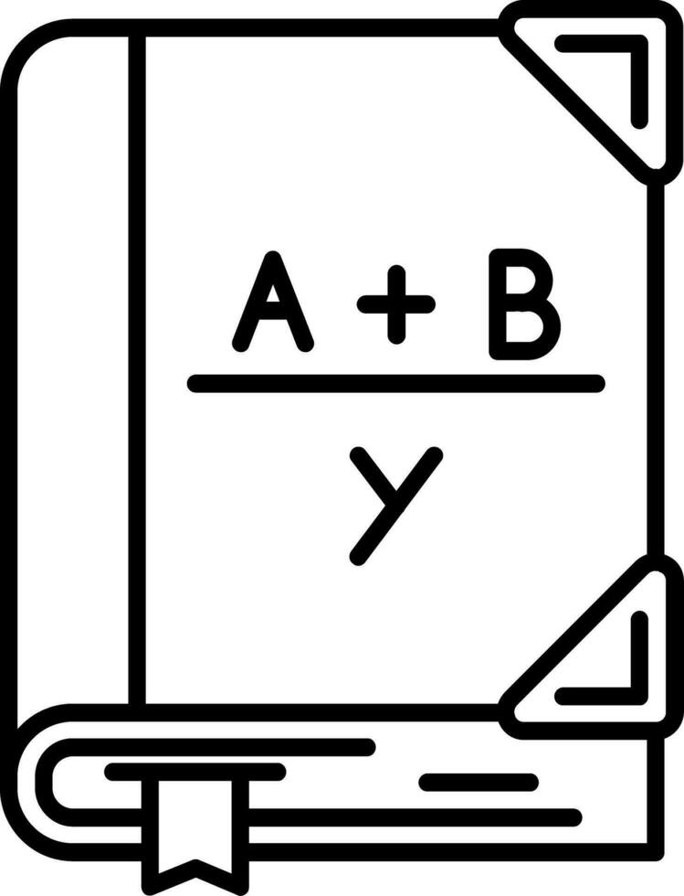 algebra linea icona vettore