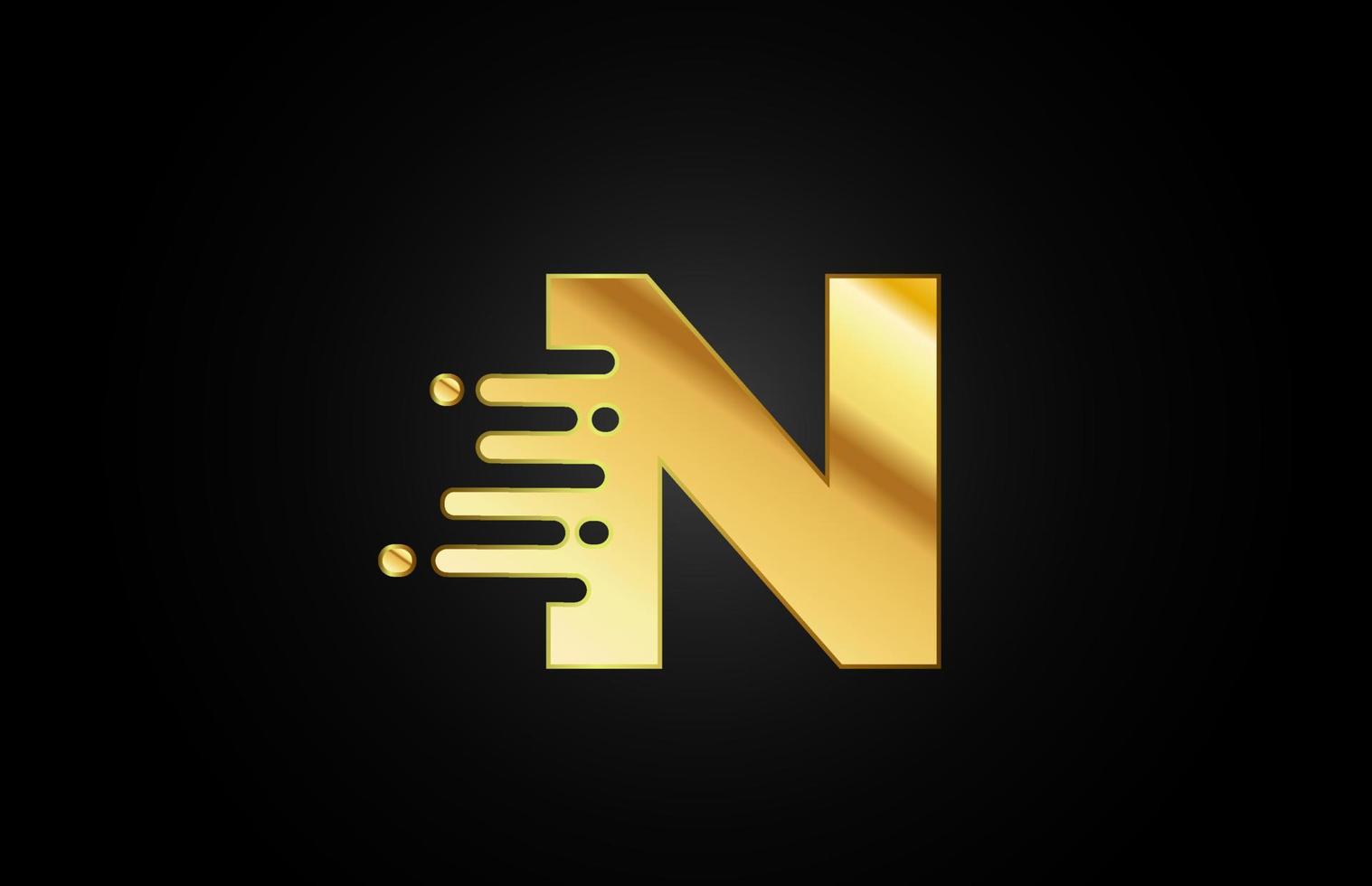 icona del logo della lettera n per affari e società vettore