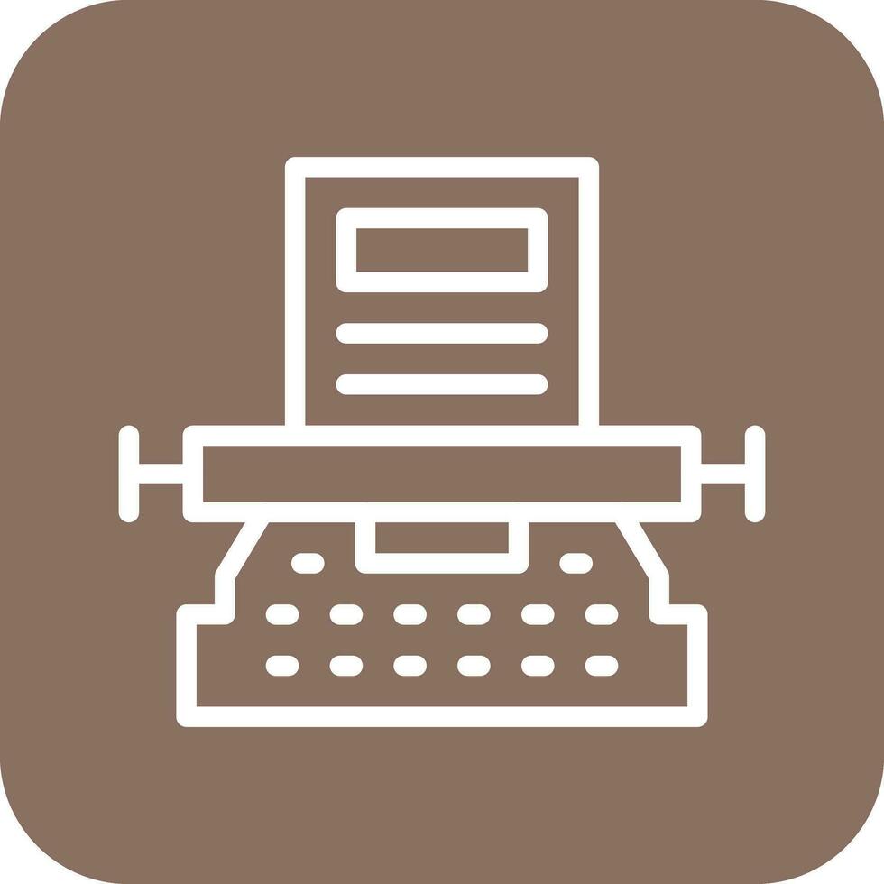 icona di vettore della macchina da scrivere
