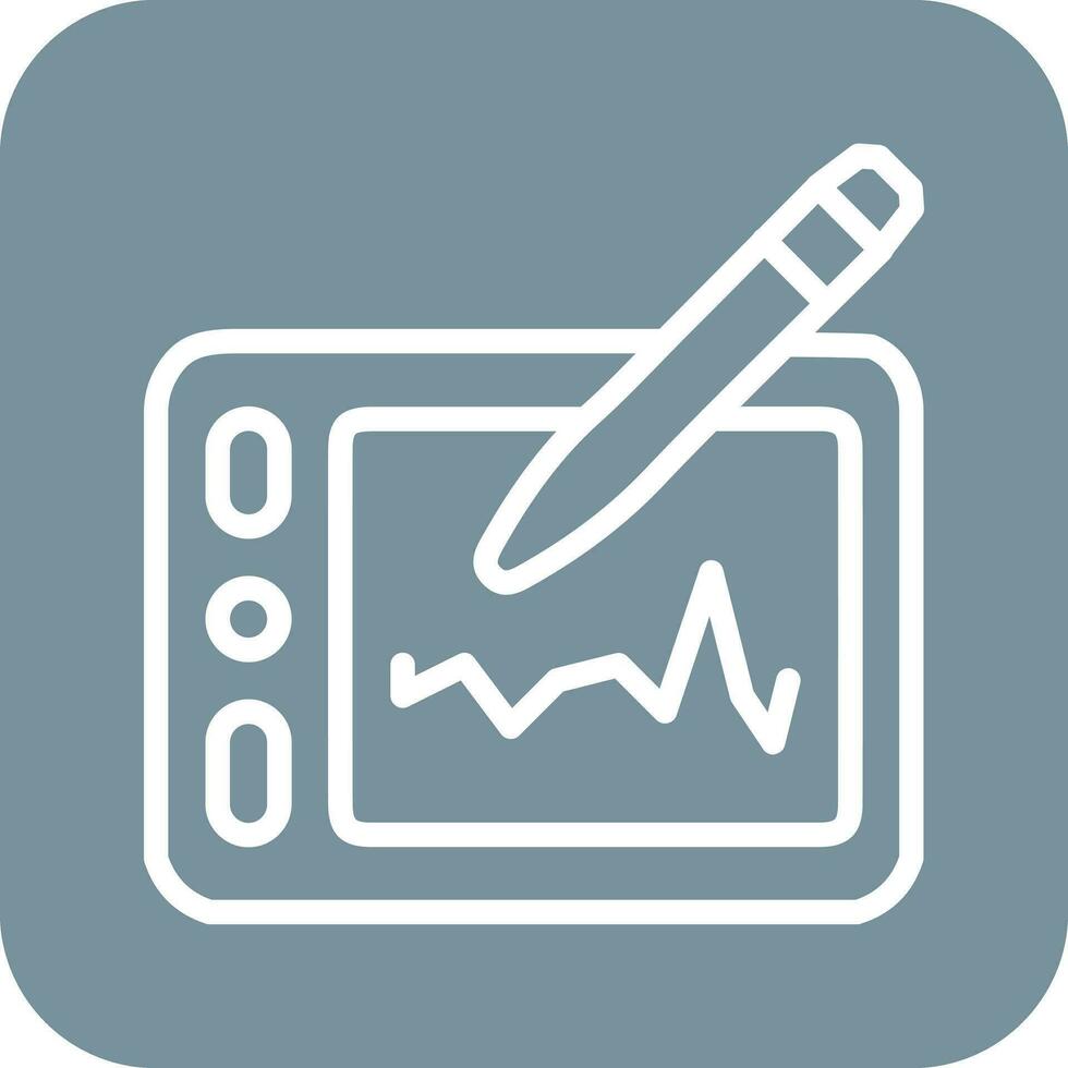 grafico tavoletta vettore icona