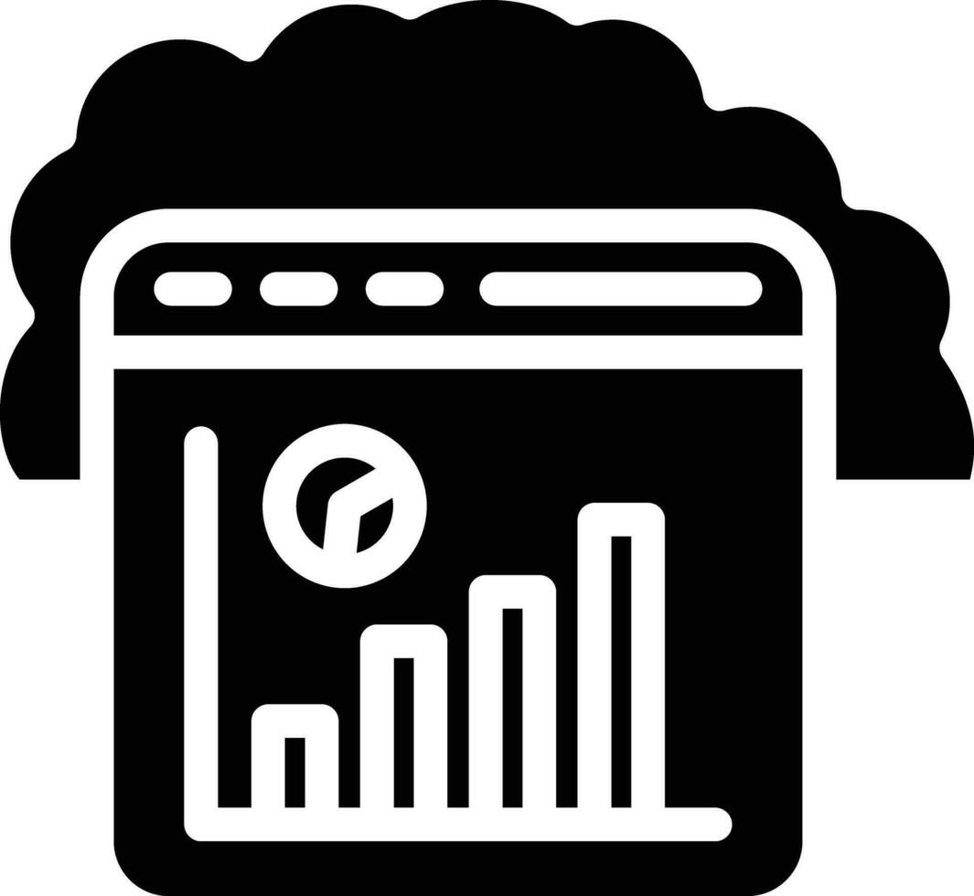 nube statistica vettore icona